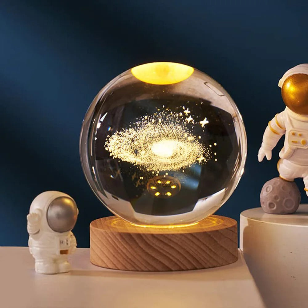 Lampara Led Esfera Diseño 3D Con Luz